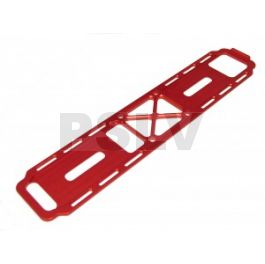 TX7F08-R -  Support batterie alu  Rouge  Quick T-REX 700E  